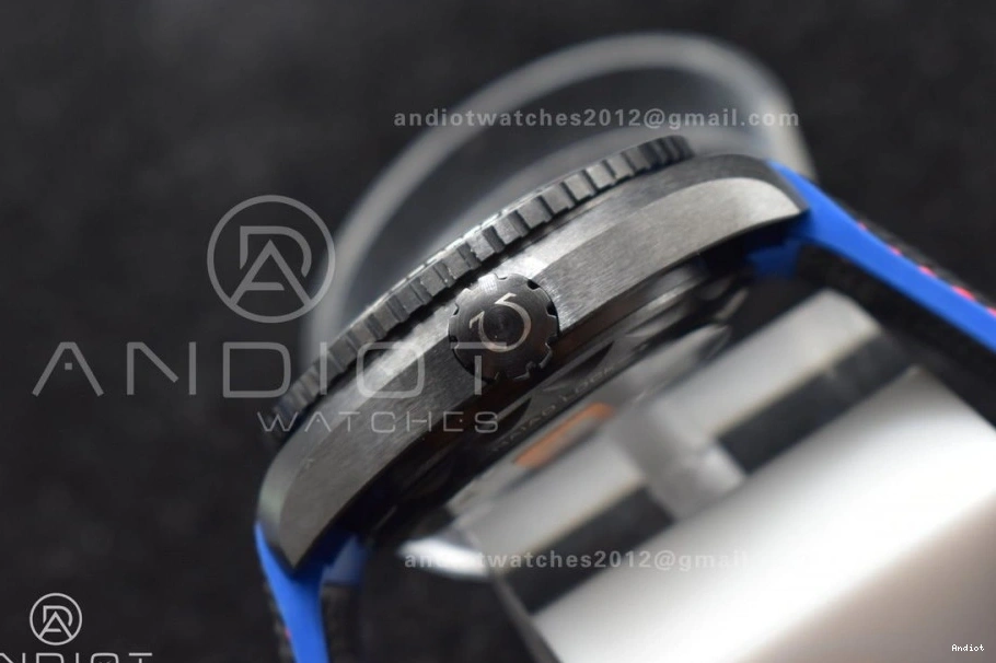 45.5mm Clone VSF Nylon Ocean A8906 Edition Super Planet Ceramic Strap Black on Black Real Best Deep 1:1 1227